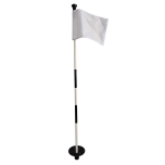 Putting green flag with pole