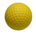 Kollane UV-blacklight helendav minigolfi pall