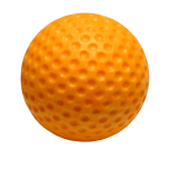 Orange UV‑Blacklight Glowing Mini Golf Ball