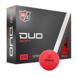 Golfipallid Wilson Staff DUO Soft punane